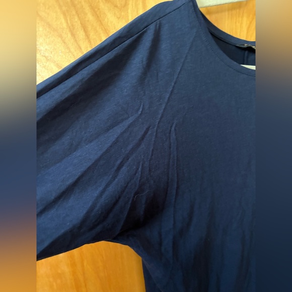 Massimo Dutti Deep Blue Long Sleeve Top size L - Picture 4 of 6